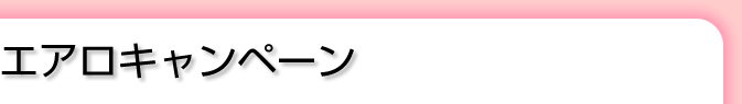 エアロキャンペーン